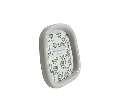 Фоторамка декоративная из МДФ серия "Рондо", цвет белый, со стеклом, 10x15 см