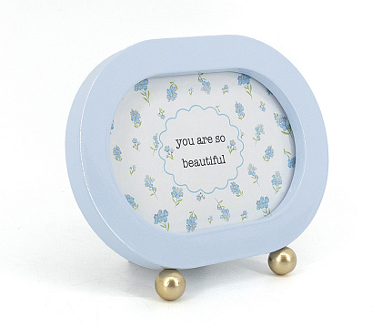 Фоторамка декоративная из МДФ с ножками, со стеклом, 15x10 см