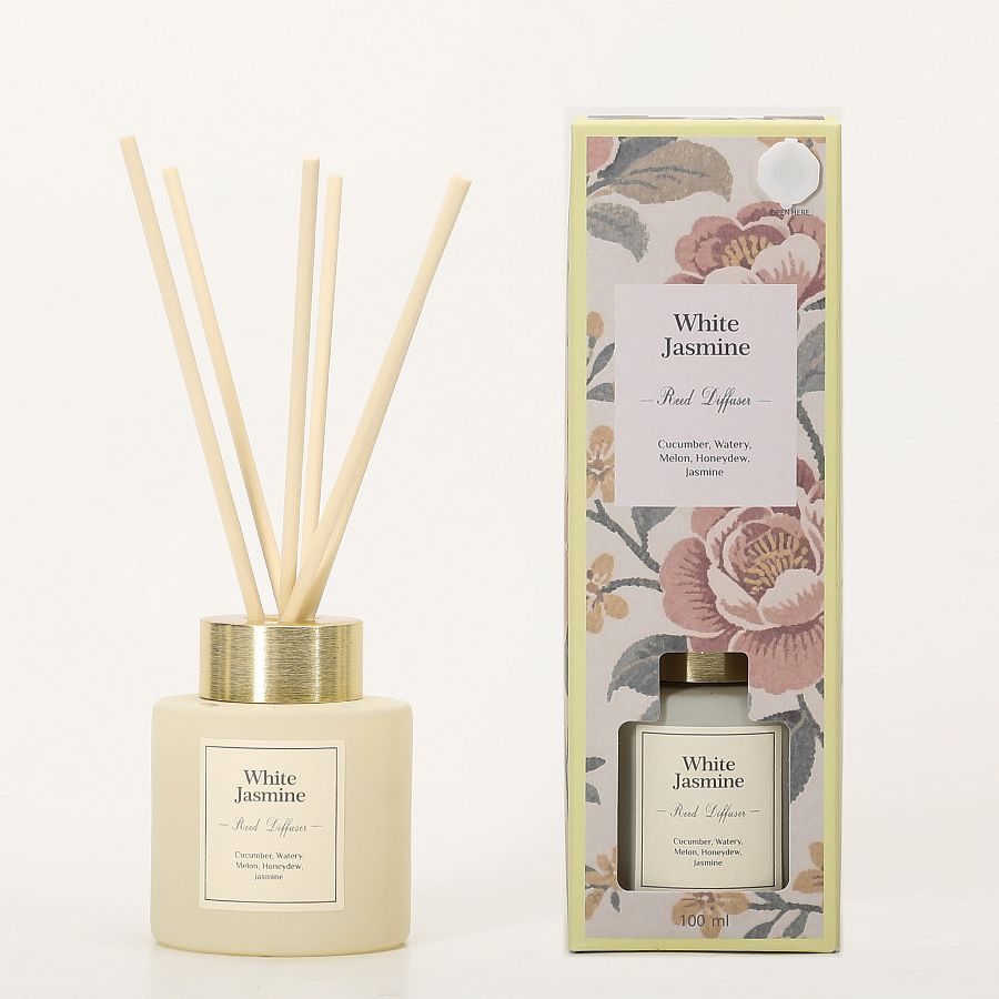 Ароматический диффузор с палочками 100 мл., White jasmine/Белый жасмин