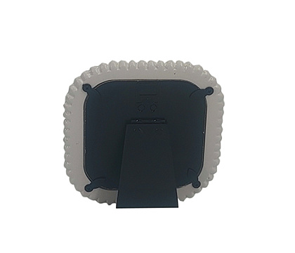 Фоторамка декоративная из эпоксидной смолы, серия "Бабл", цвет белый, со стеклом,10x10 см