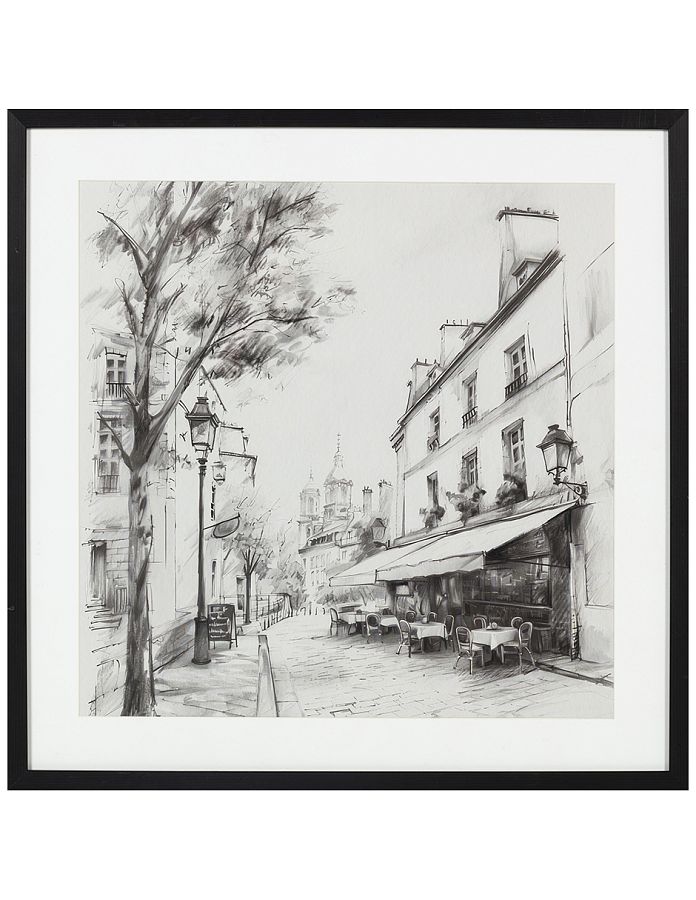 Картина "Сантье", рама пластиковая со стеклом, 60x60x2,5