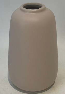 Ваза керамическая, цвет розовый, 9,5*9,5*15,5 см.