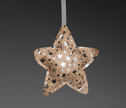 Декоративная подвеска "Звезда", 12x11 см, 1 шт