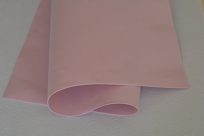 Китайский фоамиран "Пастель", 1 мм, 60 х 70 см, 10 лист./упак, ледяная роза