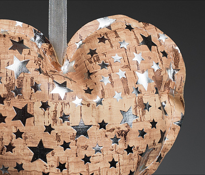 Декоративная подвеска "Сердце", 12x11 см, 1 шт