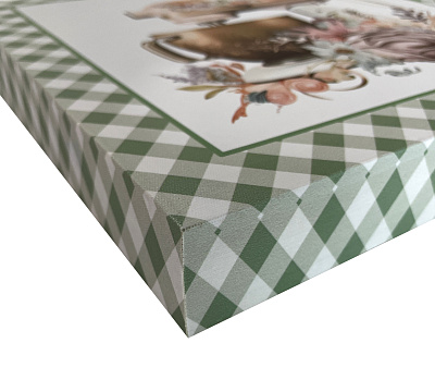 Постер "Бон аппетит" зеленый, без рамы, 30*30*3,8