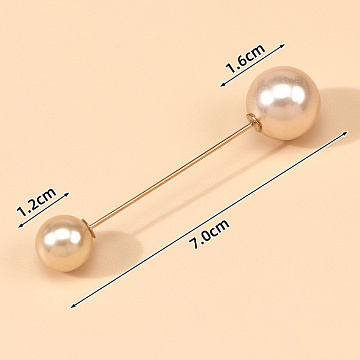 Набор булавок флористических 1,2/1,6 см * 6,5 см, 10шт/упак, шампань