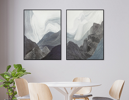 Картина "Анфини II" с тиснением, рама пластиковая, 80x60x2,8