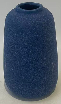 Ваза керамическая, цвет оранжевый, 9,5*9,5*15,5 см.