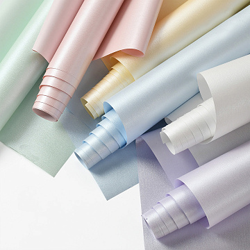 Упаковочная бумага с перламутровым отливом 53 см* 4 ярда, 120 г/м², белый