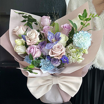 Водостойкий упаковочный материал "Бархат", 53 см*6 ярдов, 75 г/м², винный