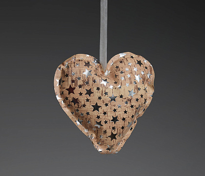 Декоративная подвеска "Сердце", 12x11 см, 1 шт