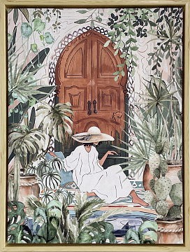 Постер "В саду", рама пластиковая, 30*40*3,5