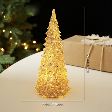 Новогодняя декоративная Елочка с LED подсветкой 7,5*17 см, 1 шт.