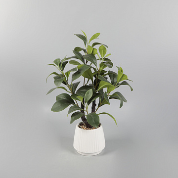 Искусственное растение "Фикус", горшок из пластика, 20*46см.