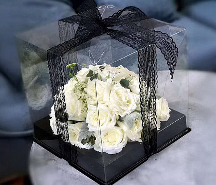 Лента декоративная "Изящное кружево", полиэстер, 45 мм х 50 ярд., лавандовый (4 шт./упак.)