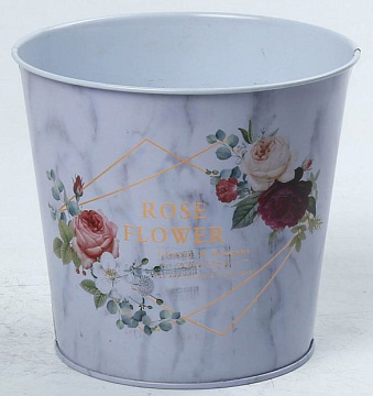 Декоративное кашпо "Классика" 15XH13,5CM/B11,5, металл