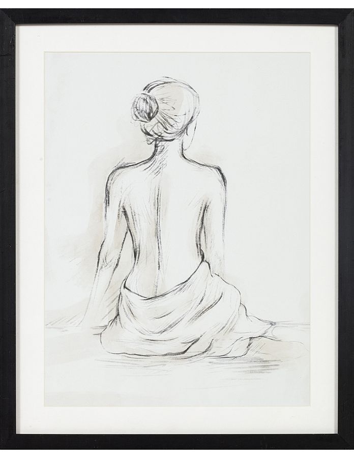 Картина "Жён фий", рама пластиковая со стеклом, 50x40x2,5