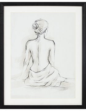 Картина "Жён фий", рама пластиковая со стеклом, 50x40x2,5