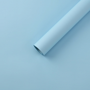 Упак. материал матовая пленка "Фаворит new" однотонная, 50 мкр, 50 см х 10 м, небесно-голубой