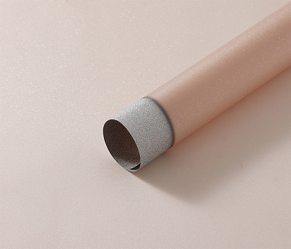 Упак. материал флористическая пленка "Люрекс", 120 мкр, 57 см х 57 см, 10 листов/упак., светло-бежевый