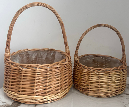 Набор корзин плетеных: 30*16*19H HH29, 26*11*15H HH24, 2 шт.
