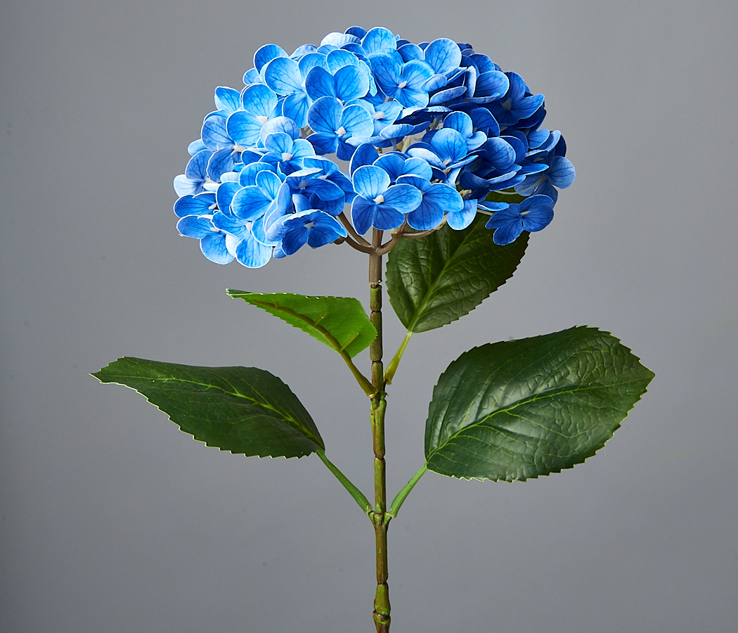 Цветок искусственный декоративный ''Гортензия" 65*18 см, 1 шт., голубой